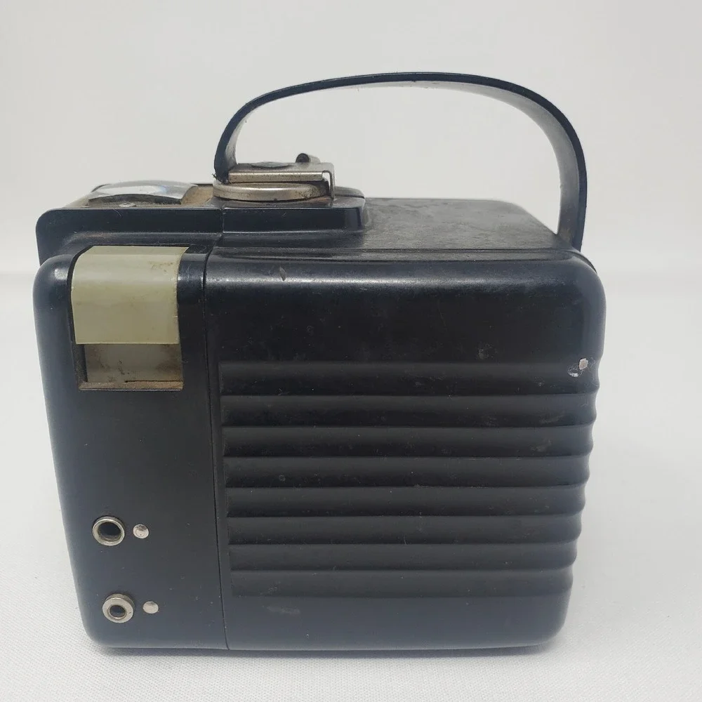 Kodak Brownie Hawkeye Box Camera Flash Model‎ Untested Retro Black